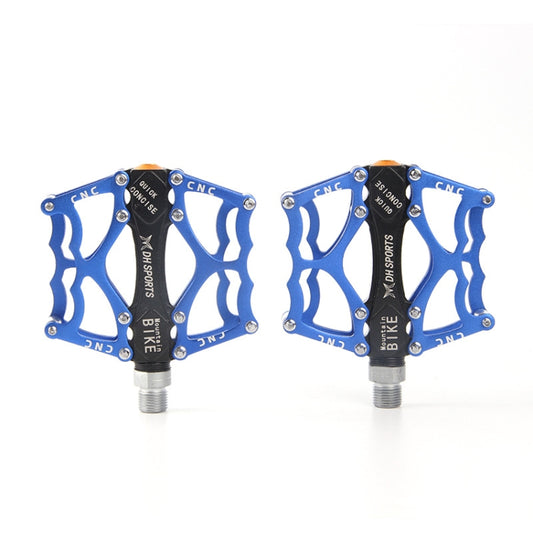 Bicycle Pedal Mountain Bike Aluminum Alloy Palin Pedal Non-Slip Bearing Pedal(901 Blue) - Pedals by buy2fix | Online Shopping UK | buy2fix