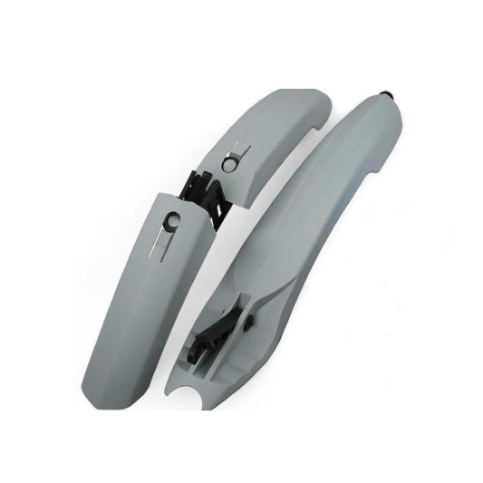 Bicycle Fender With LED Taillights Mountain Bike Fender Quick Release 26 Inch Riding Accessories(Gray) - Mudguards by buy2fix | Online Shopping UK | buy2fix
