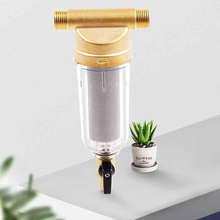 Home Kitchen Tap Water Backwash Copper Pre-Filter Whole House Water Purifier Filter - Water Purifiers Parts by buy2fix | Online Shopping UK | buy2fix