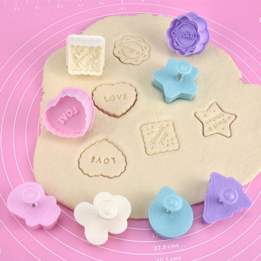 4 in 1 Three-Dimensional Fondant Biscuit Embossing Mold Push-Type Cake Mold Random Style Delivery - Food Molds by buy2fix | Online Shopping UK | buy2fix