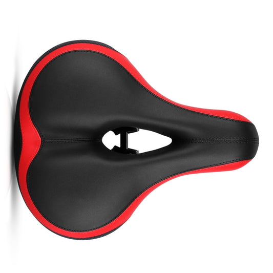 Reflective Seat Bicycle Seat Bicycle Saddle Seat(Black Red) - Bicycle Saddle by buy2fix | Online Shopping UK | buy2fix