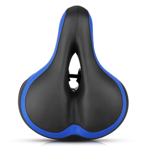Reflective Seat Bicycle Seat Bicycle Saddle Seat(Black Blue) - Bicycle Saddle by buy2fix | Online Shopping UK | buy2fix
