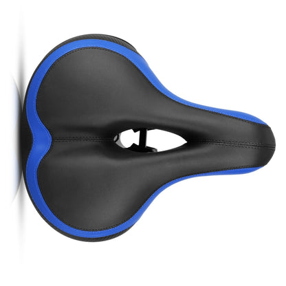 Reflective Seat Bicycle Seat Bicycle Saddle Seat(Black Blue) - Bicycle Saddle by buy2fix | Online Shopping UK | buy2fix