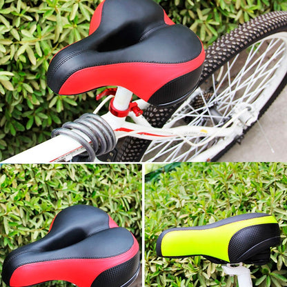 Reflective Seat Bicycle Seat Bicycle Saddle Seat(Black Green) - Bicycle Saddle by buy2fix | Online Shopping UK | buy2fix