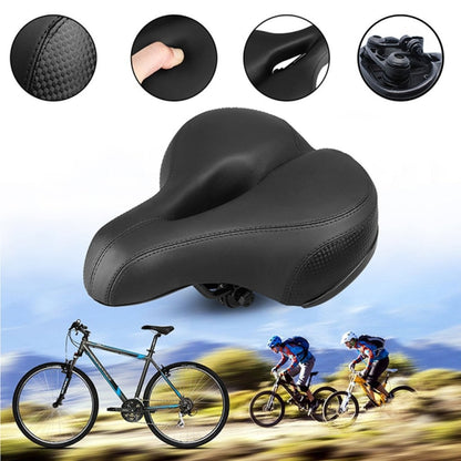Reflective Seat Bicycle Seat Bicycle Saddle Seat(Black White) - Bicycle Saddle by buy2fix | Online Shopping UK | buy2fix