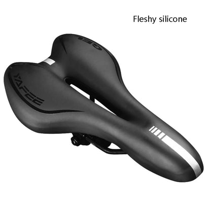 Silicone Bicycle Seat Mountain Bike Saddle Seat Cushion Comfortable Bicycle Accessories Equipment(Red) - Bicycle Saddle by buy2fix | Online Shopping UK | buy2fix