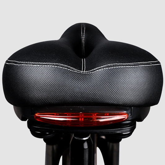 Bicycle Seat With Taillights With Light Mountain Bike Bicycle Saddle Seat Cushion(Black) - Bicycle Saddle by buy2fix | Online Shopping UK | buy2fix