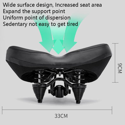 Bicycle Seat Bicycle Saddle Seat Bike Cushion Bicycle Seat(Black) - Bicycle Saddle by buy2fix | Online Shopping UK | buy2fix