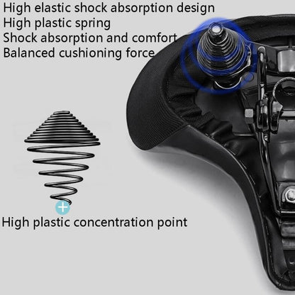 Bicycle Seat Bicycle Saddle Seat Bike Cushion Bicycle Seat(Black) - Bicycle Saddle by buy2fix | Online Shopping UK | buy2fix