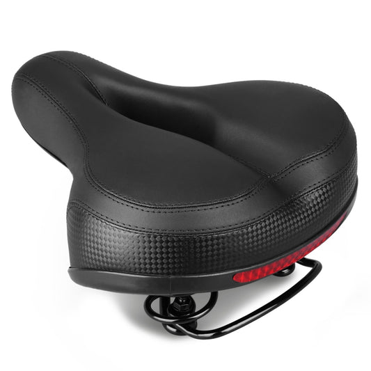 Reflective Spring Saddle Mountain Bike Seat Bicycle Seat Bicycle Seat(Black) - Bicycle Saddle by buy2fix | Online Shopping UK | buy2fix