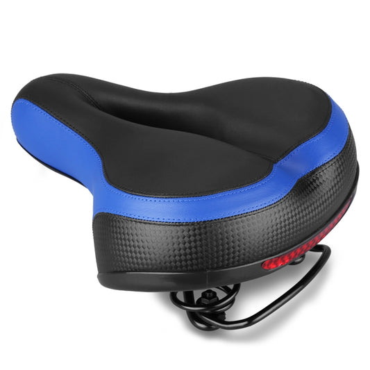 Reflective Spring Saddle Mountain Bike Seat Bicycle Seat Bicycle Seat(Black Blue) - Bicycle Saddle by buy2fix | Online Shopping UK | buy2fix