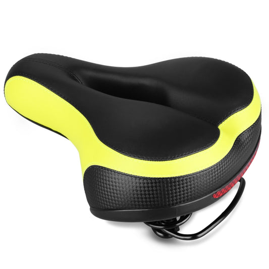 Reflective Spring Saddle Mountain Bike Seat Bicycle Seat Bicycle Seat(Black Green) - Bicycle Saddle by buy2fix | Online Shopping UK | buy2fix