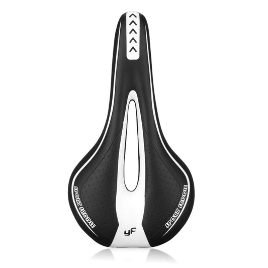 YAFEE YF-1018 Mountain Bike Saddle Bicycle Riding Saddle Bicycle Saddle(Black White) - Bicycle Saddle by YAFEE | Online Shopping UK | buy2fix