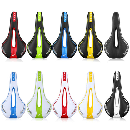 YAFEE YF-1018 Mountain Bike Saddle Bicycle Riding Saddle Bicycle Saddle(Black White) - Bicycle Saddle by YAFEE | Online Shopping UK | buy2fix