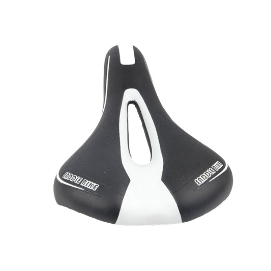 Mountain Bike Saddle Road Bike Folding Car Seat Cushion Cycling Equipment, Colour: Black White(No Standard) - Bicycle Saddle by buy2fix | Online Shopping UK | buy2fix