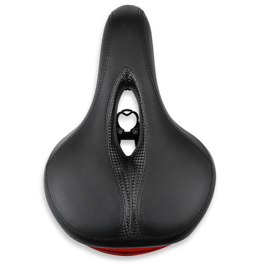 Bicycle Cushion With Lamp Bicycle Saddle Mountain Bike Saddle(Black) - Bicycle Saddle by buy2fix | Online Shopping UK | buy2fix