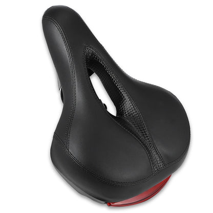 Bicycle Cushion With Lamp Bicycle Saddle Mountain Bike Saddle(Black) - Bicycle Saddle by buy2fix | Online Shopping UK | buy2fix