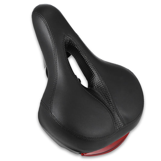 Bicycle Cushion With Lamp Bicycle Saddle Mountain Bike Saddle(Black) - Bicycle Saddle by buy2fix | Online Shopping UK | buy2fix