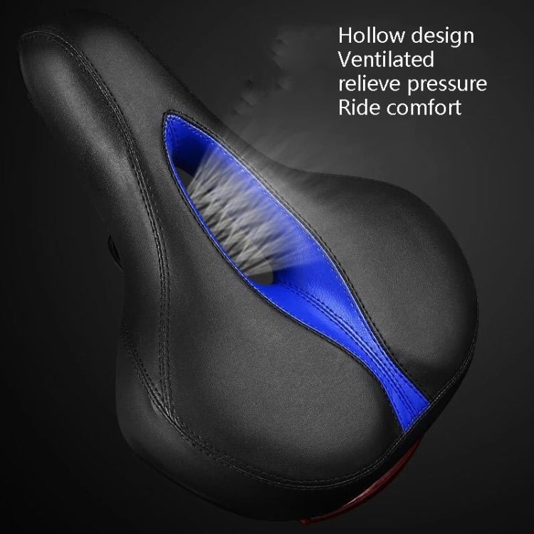 Bicycle Cushion With Lamp Bicycle Saddle Mountain Bike Saddle(Red) - Bicycle Saddle by buy2fix | Online Shopping UK | buy2fix