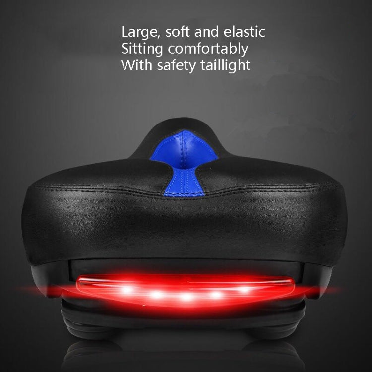 Bicycle Cushion With Lamp Bicycle Saddle Mountain Bike Saddle(Red) - Bicycle Saddle by buy2fix | Online Shopping UK | buy2fix