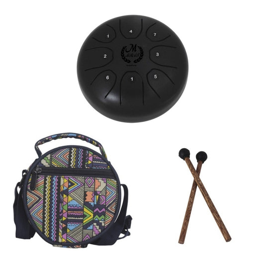 MEIBEITE 5.5-Inch C-Tune Sanskrit Drum Steel Tongue Empty  Worry-Free Drum(Black) - Percussion Accessories by MEIBEITE | Online Shopping UK | buy2fix