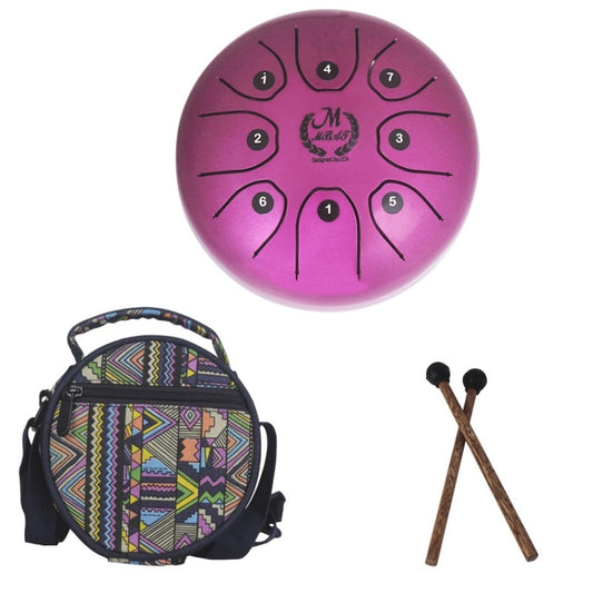 MEIBEITE 5.5-Inch C-Tune Sanskrit Drum Steel Tongue Empty  Worry-Free Drum(Purple) - Percussion Accessories by MEIBEITE | Online Shopping UK | buy2fix