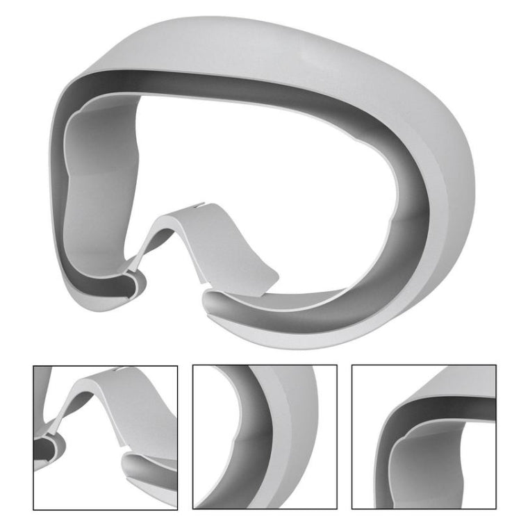 For Pico 4 VR Goggles Eye Pads  Silicone Protective Cover(Light Gray) - VR Accessories by buy2fix | Online Shopping UK | buy2fix