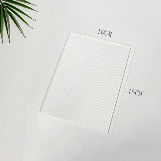 2 PCS 10 x 15cm Acrylic Texture Background Board Photo Props Background Decorative Geometric Ornaments(Pinstripe) - Acrylic Props by buy2fix | Online Shopping UK | buy2fix