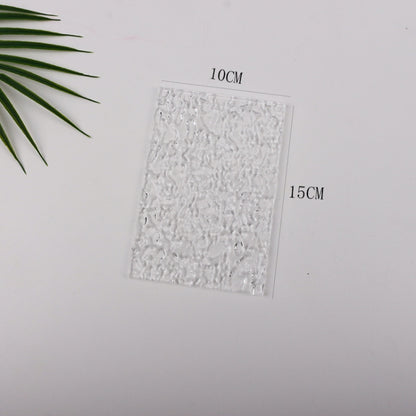 2 PCS 10 x 15cm Acrylic Texture Background Board Photo Props Background Decorative Geometric Ornaments(Water Ripple) - Acrylic Props by buy2fix | Online Shopping UK | buy2fix