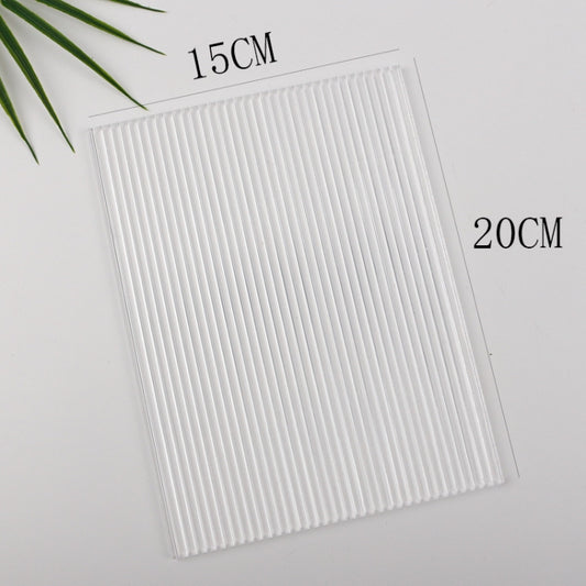 15 x 20cm Acrylic Texture Background Board Photo Props Background Decorative Geometric Ornaments(Thick Stripes) - Acrylic Props by buy2fix | Online Shopping UK | buy2fix