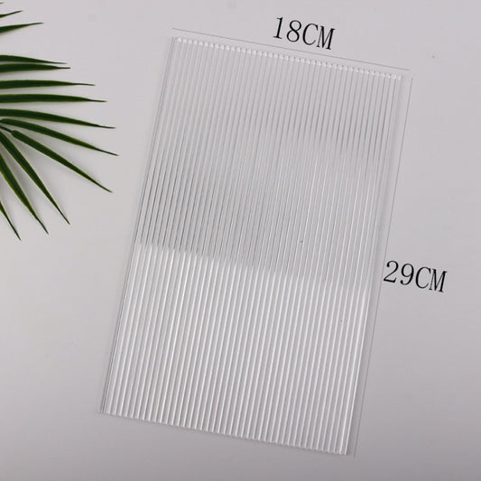 18 x 29cm Acrylic Texture Background Board Photo Props Background Decorative Geometric Ornaments(Thick Stripes) - Acrylic Props by buy2fix | Online Shopping UK | buy2fix