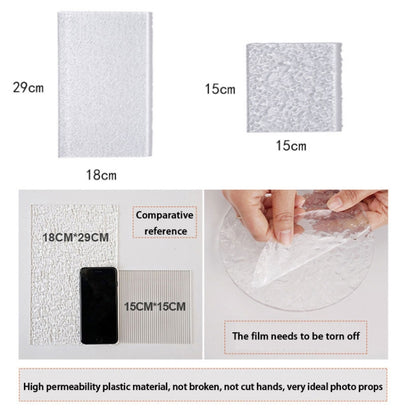 18 x 29cm Acrylic Texture Background Board Photo Props Background Decorative Geometric Ornaments(Ice Pattern) - Acrylic Props by buy2fix | Online Shopping UK | buy2fix