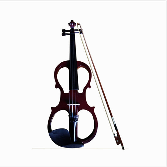 YS030 4 / 4 Wooden Manual Electronic Violin for Beginners, with Bag(Wine Red) by buy2fix