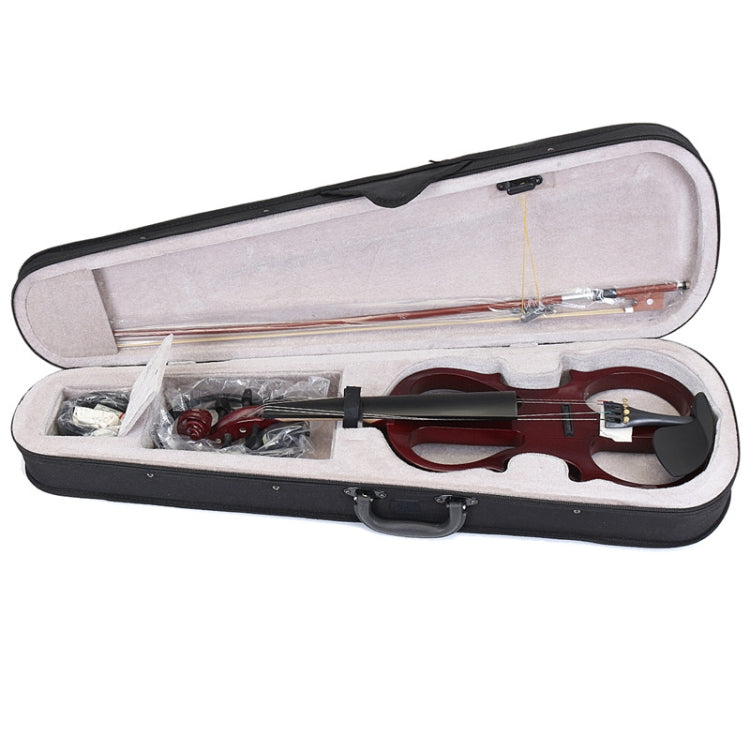 YS030 4 / 4 Wooden Manual Electronic Violin for Beginners, with Bag(White) by buy2fix
