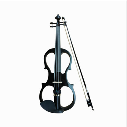 YS030 4 / 4 Wooden Manual Electronic Violin for Beginners, with Bag(Black) by buy2fix