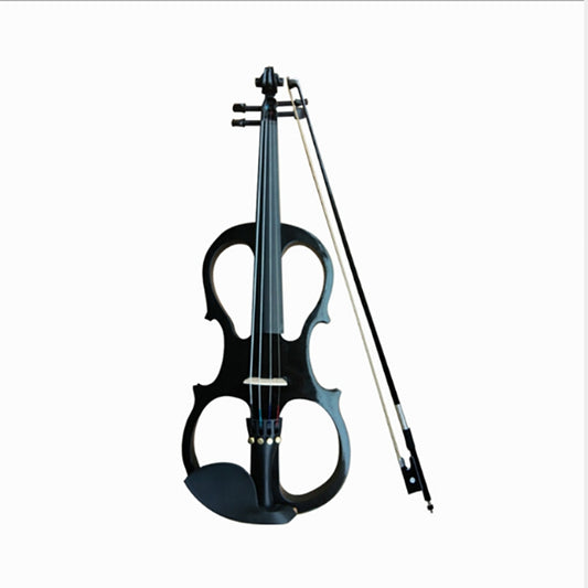 YS030 4 / 4 Wooden Manual Electronic Violin for Beginners, with Bag(Black) by buy2fix