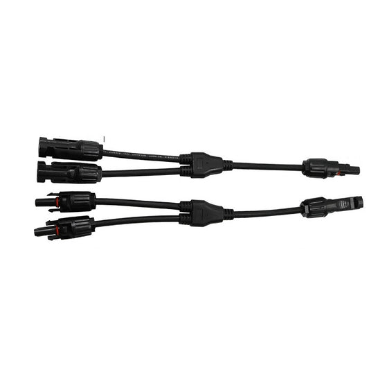 1 Pair MC4 Three-way Y Type MC4 Photovoltaic Connector Solar Branch Connector Solar Panel Male And Female Plug Accessories - Connectors by buy2fix | Online Shopping UK | buy2fix