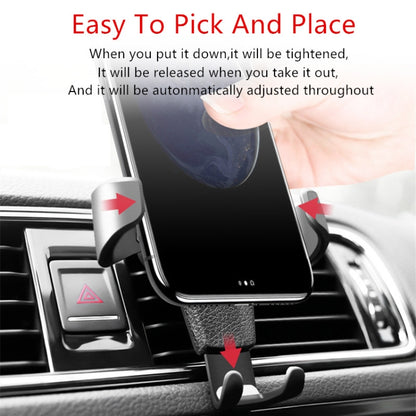 Car Air Vent Mount Gravity Phone Holder Universal Gravity Smartphone Support Black by buy2fix