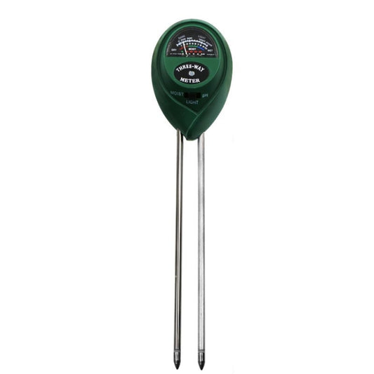 3 In 1 Soil Detector PH Value Light Intensity Test Pen Round Head Soil Dry Moisture Meter - PH & Moisture Meter by buy2fix | Online Shopping UK | buy2fix