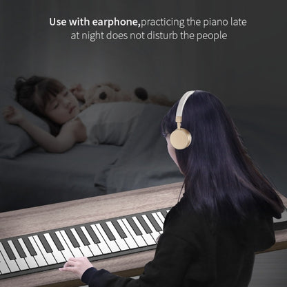 PN61S 61-key Hand-Rolled Foldable Piano Thickened Portable Beginner Keyboard by buy2fix