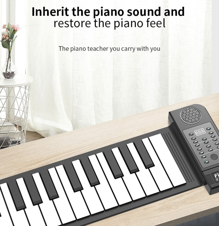 PN61S 61-key Hand-Rolled Foldable Piano Thickened Portable Beginner Keyboard by buy2fix