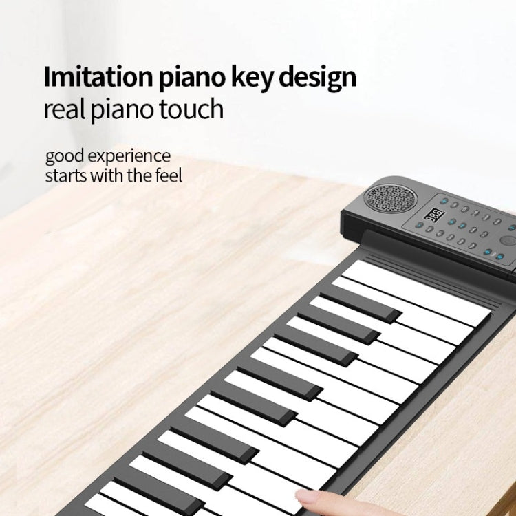 PN61S 61-key Hand-Rolled Foldable Piano Thickened Portable Beginner Keyboard by buy2fix