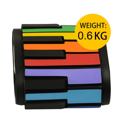HUA008-49 49-Key Hand-Rolled Foldable Piano Children Color Piano(Color English) by buy2fix