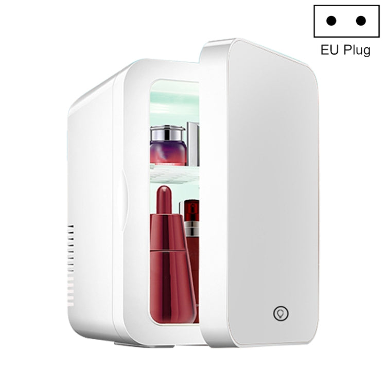 PD-8 8L Mirror Cosmetics Storage Car Home Small Refrigerator Fruit Drink Refrigerator(EU Plug) - Refrigerators & Accessories by buy2fix | Online Shopping UK | buy2fix