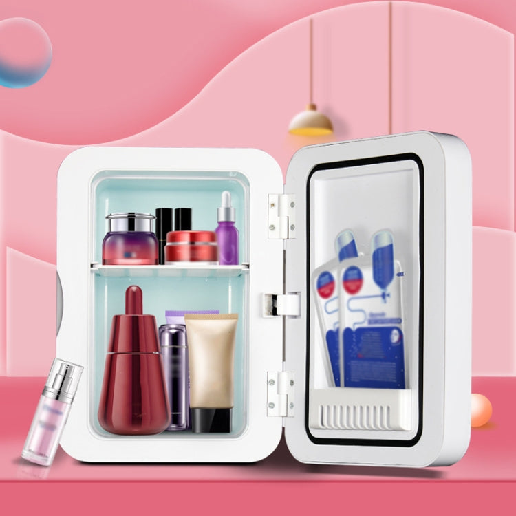 PD-8 8L Mirror Cosmetics Storage Car Home Small Refrigerator Fruit Drink Refrigerator(EU Plug) - Refrigerators & Accessories by buy2fix | Online Shopping UK | buy2fix