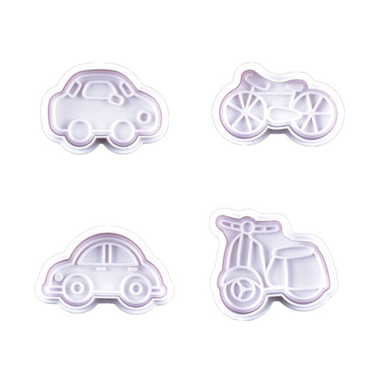 3 Sets Plastic Decorative Biscuit Mold Transportation Tool Series Biscuit Spring Mold(B) - Food Molds by buy2fix | Online Shopping UK | buy2fix