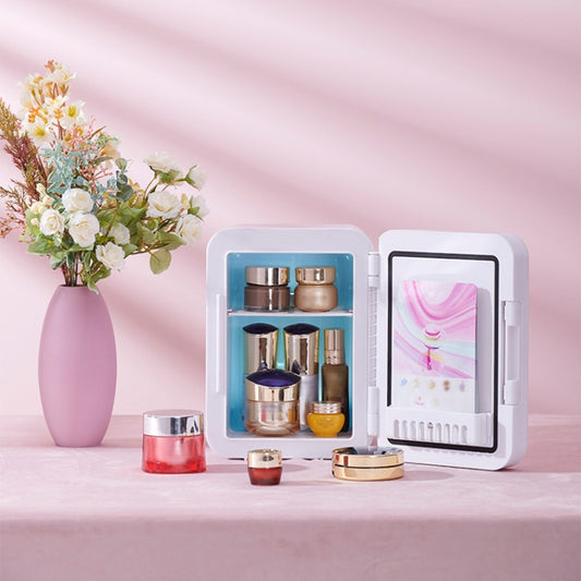 5L Beauty Makeup Mirror Skin Care Products And Facial Mask Refrigerator Semiconductor Car Home Refrigerator(EU Plug) - Refrigerators & Accessories by buy2fix | Online Shopping UK | buy2fix