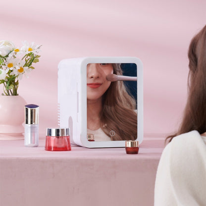 5L Beauty Makeup Mirror Skin Care Products And Facial Mask Refrigerator Semiconductor Car Home Refrigerator(EU Plug) - Refrigerators & Accessories by buy2fix | Online Shopping UK | buy2fix