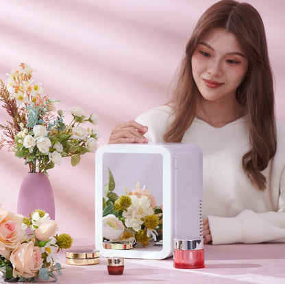 5L Beauty Makeup Mirror Skin Care Products And Facial Mask Refrigerator Semiconductor Car Home Refrigerator(AU Plug) - Refrigerators & Accessories by buy2fix | Online Shopping UK | buy2fix
