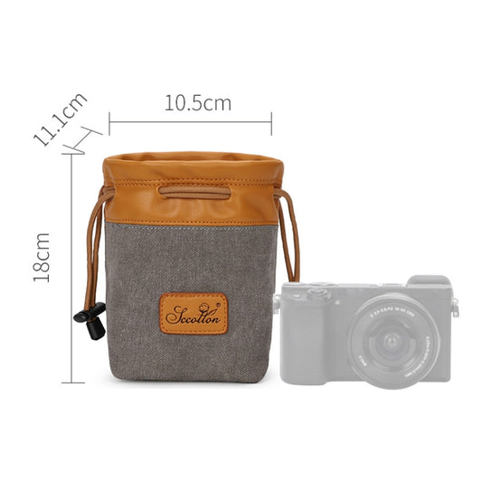 S.C.COTTON Liner Bag Waterproof Digital Protection Portable SLR Lens Bag Micro Single Camera Bag Photography Bag, Colour: Gray S by buy2fix